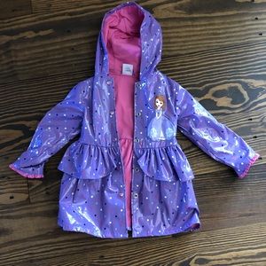 Disney Sophia the first rain jacket/coat